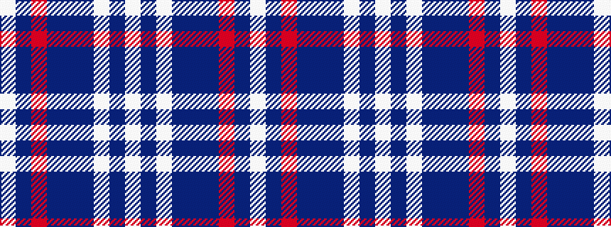idealised woven sample of pattern WBRBBBWBW
