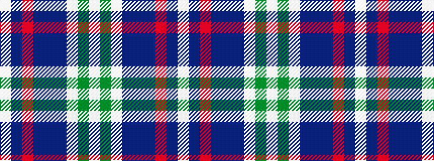 idealised woven sample of pattern WBRBBBWGW