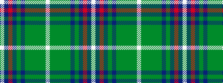 idealised woven sample of pattern WBRBGBGGGGGW