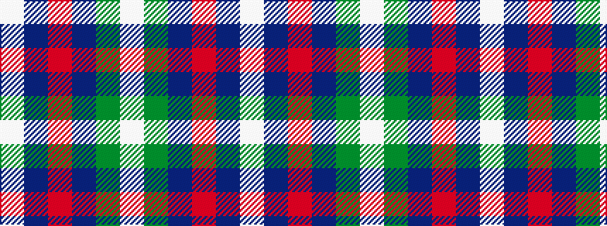 idealised woven sample of pattern WBRBGW