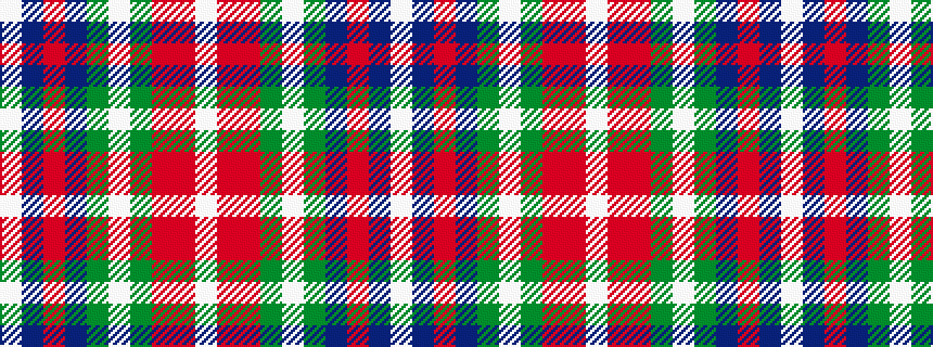 idealised woven sample of pattern WBRBGWGRRW
