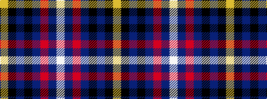 idealised woven sample of pattern WBRBKBKY