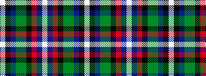 idealised woven sample of pattern WBRKGGBKW