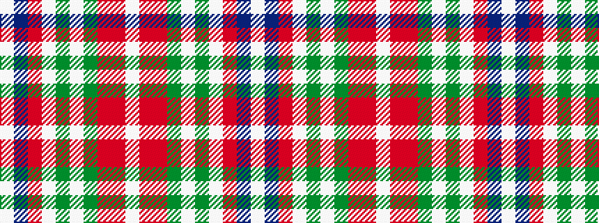 idealised woven sample of pattern WBRWGWGRRW