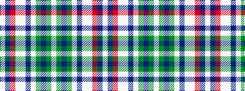 idealised woven sample of pattern WBRWWBWGBGW