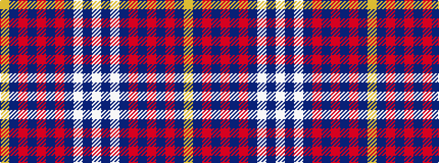 idealised woven sample of pattern WBWBRBRBRBY