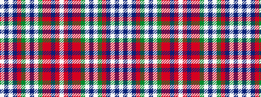 idealised woven sample of pattern WBWBRGWBWGRRBRW