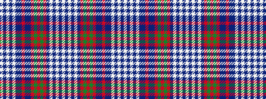 idealised woven sample of pattern WBWBWBBRBBRGRGRBWBWBW