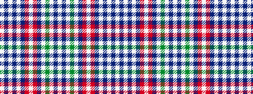 idealised woven sample of pattern WBWBWBRWRBWGWBW