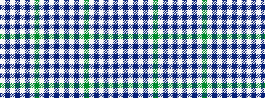 idealised woven sample of pattern WBWBWBWGWBWBW
