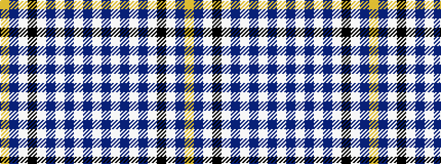 idealised woven sample of pattern WBWBWBWKWBY