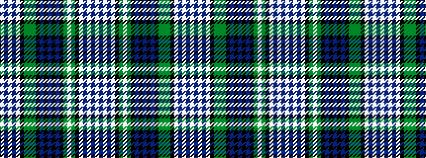 idealised woven sample of pattern WBWBWKGGGKBKBKBKGWGKWBWBW