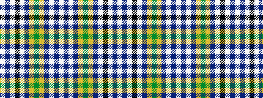 idealised woven sample of pattern WBWBYGYBWKWBW