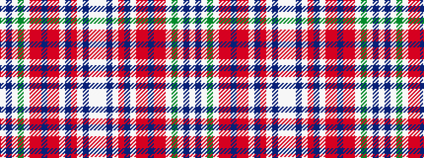 idealised woven sample of pattern WBWGWRRBRRWBRWBWW