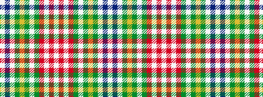 idealised woven sample of pattern WBWGYGWGRWRW