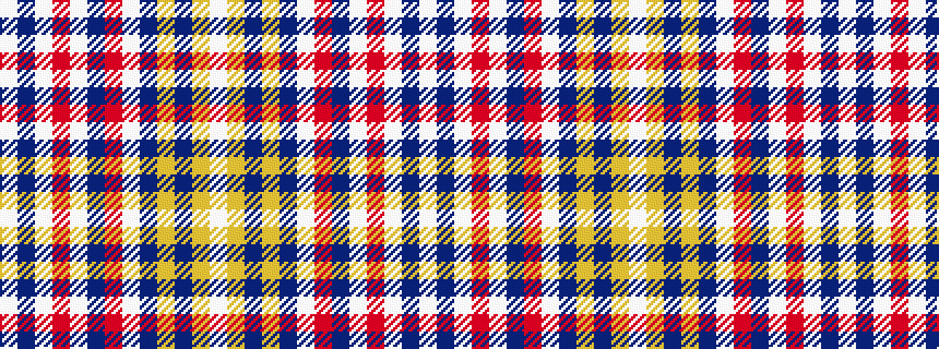 idealised woven sample of pattern WBWRWBRWBYBYW