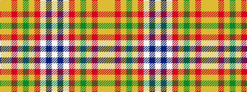idealised woven sample of pattern WBWRYGYRYY