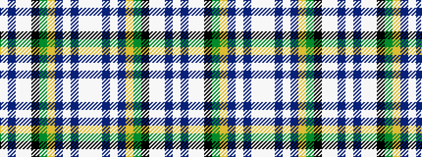 idealised woven sample of pattern WBWWKGYBWBWW