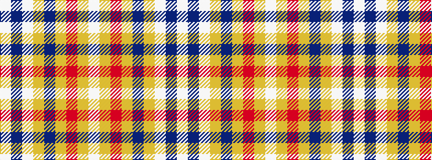 idealised woven sample of pattern WBWYBYRYW