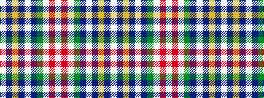 idealised woven sample of pattern WBYBWBGWRW