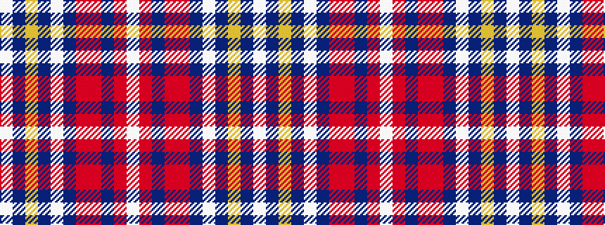 idealised woven sample of pattern WBYBWBRRBRW