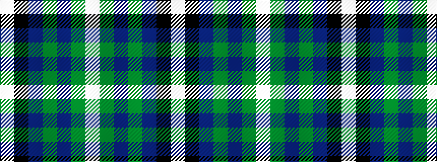 idealised woven sample of pattern WGBGBKW