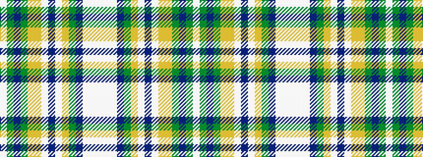 idealised woven sample of pattern WGBGYYWBWYGBWWW