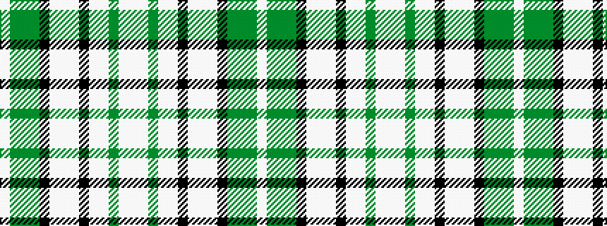 idealised woven sample of pattern WGGGKWWWKWWGWW