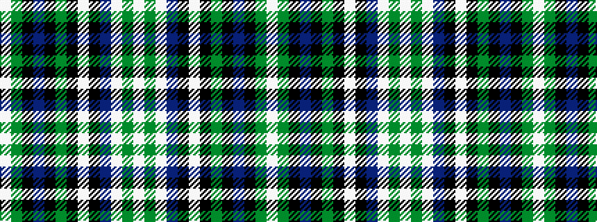 idealised woven sample of pattern WGKBKGKWKBWGW