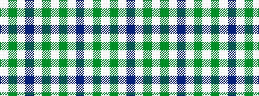 idealised woven sample of pattern WGWBWGW