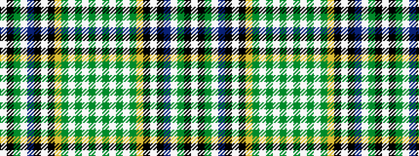 idealised woven sample of pattern WGWGWGYKWKBWGKW
