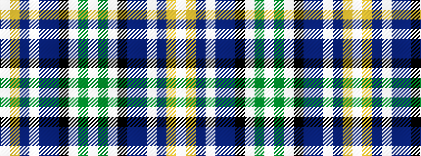 idealised woven sample of pattern WGWKBBWBYW