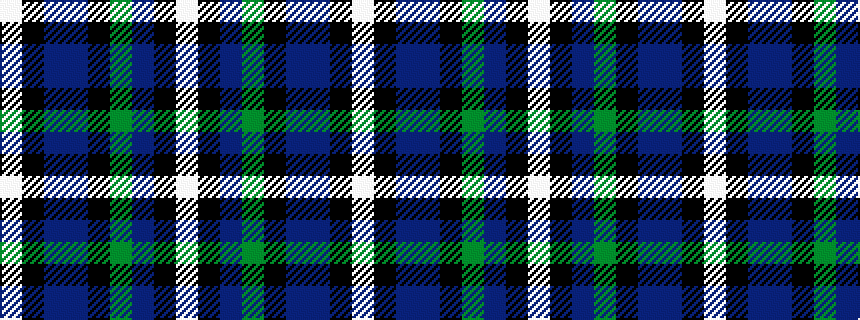 idealised woven sample of pattern WKBBKGBKW