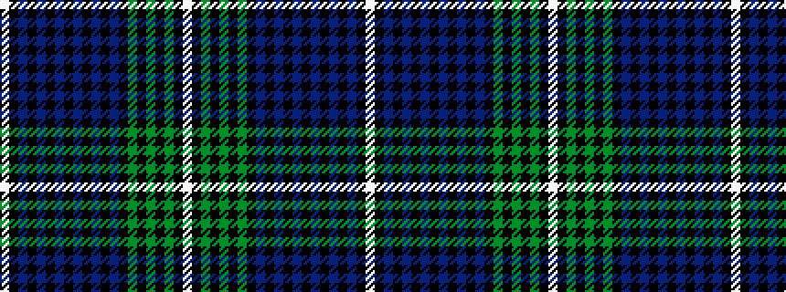 idealised woven sample of pattern WKBKBKBKBKBKBKGKGKGKW