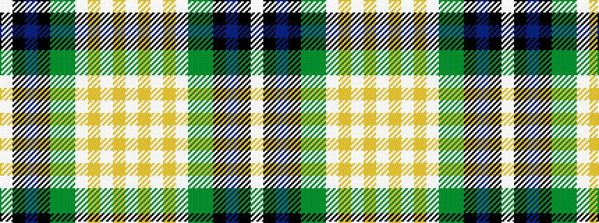 idealised woven sample of pattern WKBKGGWYWYW