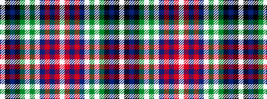 idealised woven sample of pattern WKBKGWGWBRBRW