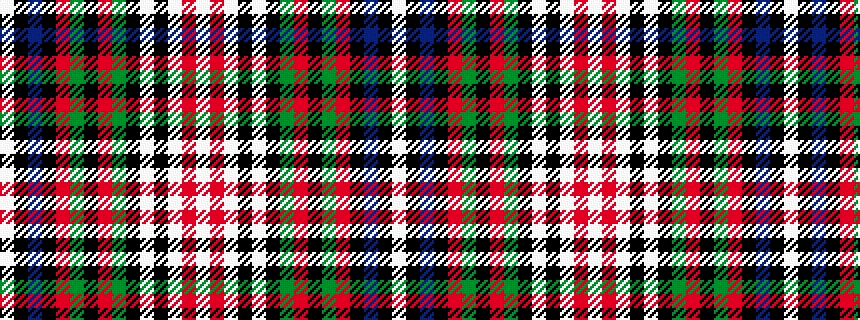 idealised woven sample of pattern WKBKRGKRGKWKWRW