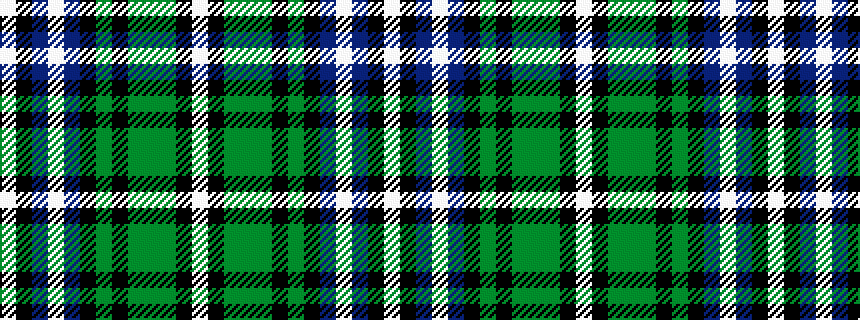 idealised woven sample of pattern WKBWBKGKGGGKW