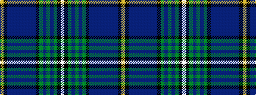 idealised woven sample of pattern WKGBGBGKBBBBBBBBKY