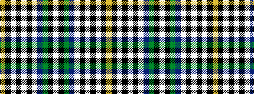 idealised woven sample of pattern WKGBWKWKWKY