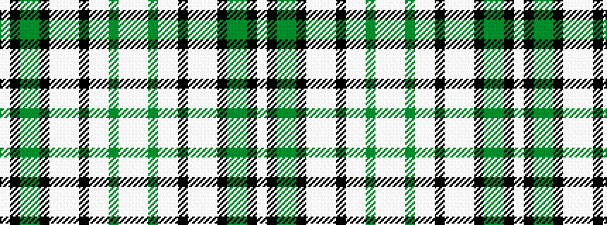 idealised woven sample of pattern WKGGKWWWKWWGWW