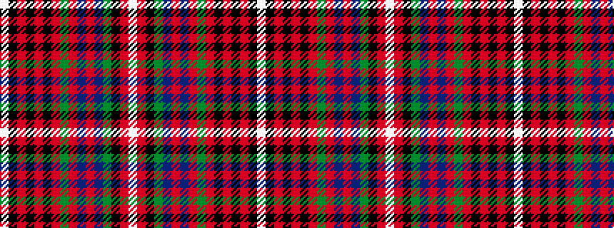 idealised woven sample of pattern WKRKRKRGRBRBGKRW