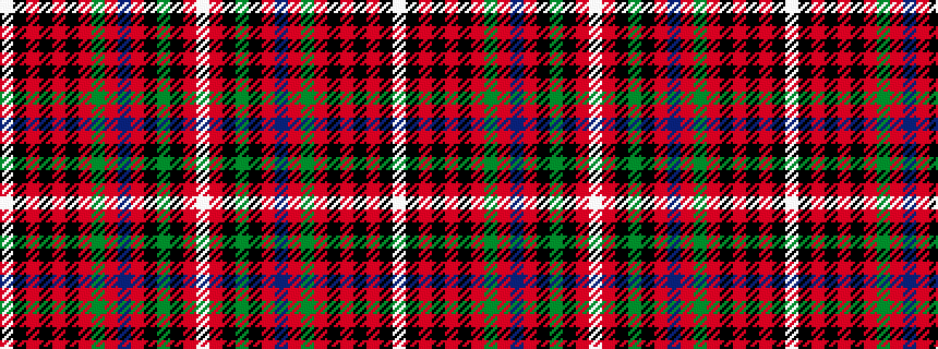 idealised woven sample of pattern WKRKRKRGRBRKGKRW