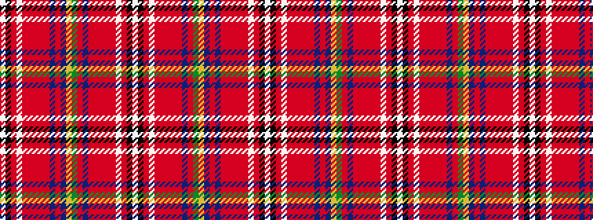 idealised woven sample of pattern WKRWRRRRRBRBYGRBRRRRRWRKW