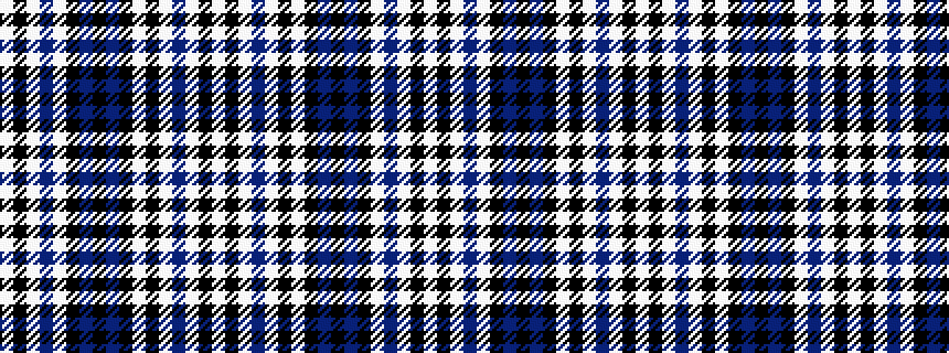 idealised woven sample of pattern WKWBWKBKBKWKWBWKW