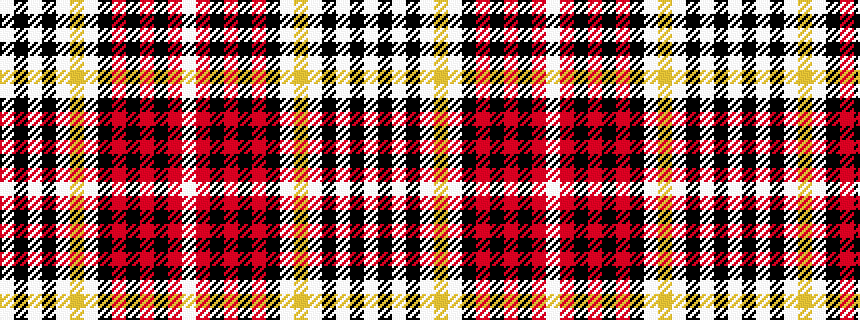 idealised woven sample of pattern WKWKWYWKRKRKRW
