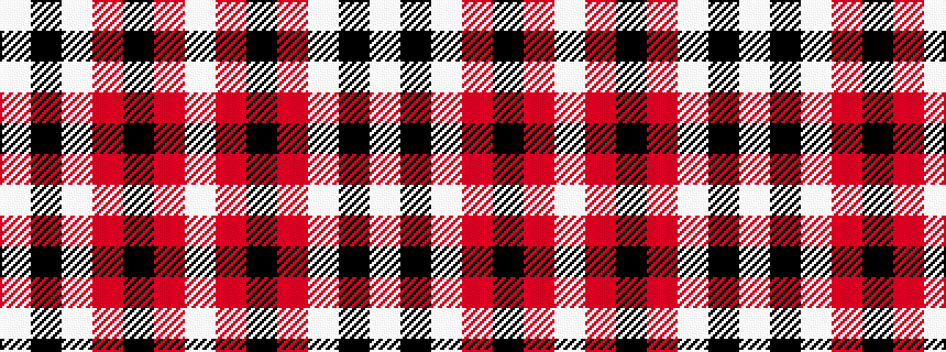 idealised woven sample of pattern WKWRKRW