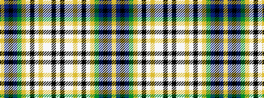 idealised woven sample of pattern WKWWYWKWYGBKBY