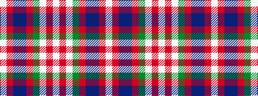 idealised woven sample of pattern WRBBRGWRW