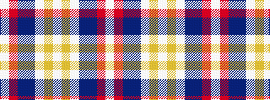 idealised woven sample of pattern WRBBWYW